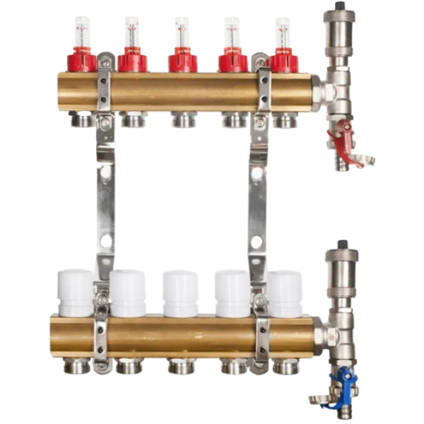 Rozdzielacz Pluvio mosiężny 2 obwody