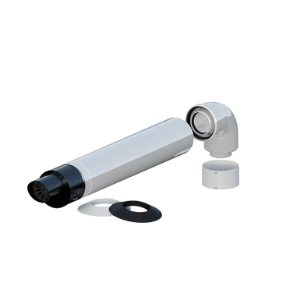 Zestaw kominowy Ricom przez ścianę