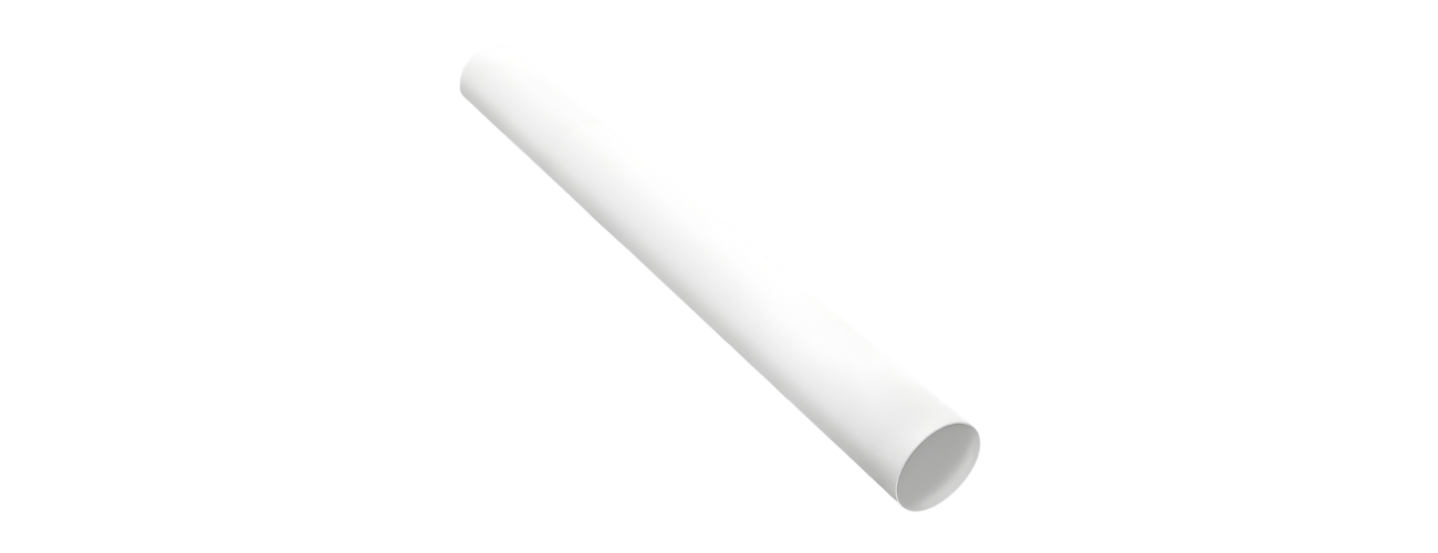 Kanał wentylacyjny okrągły PVC Awenta 100 mm 1.5m biały