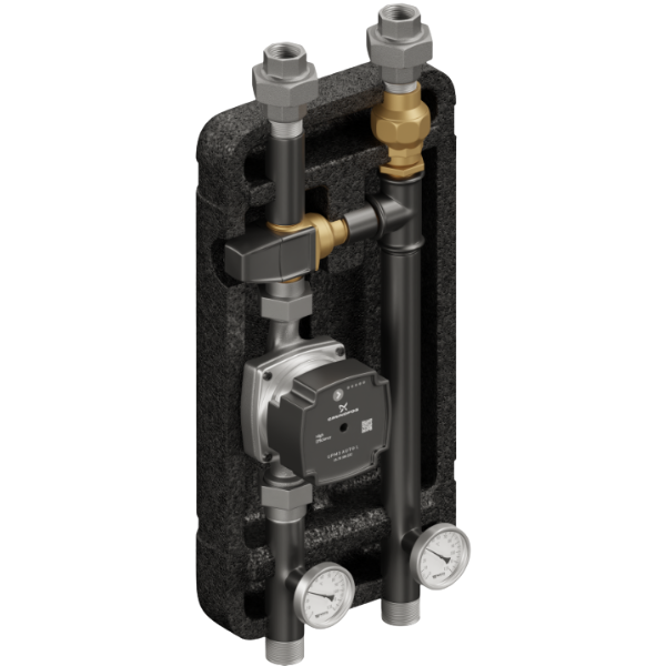 Grupa pompowa termostatyczna DN25 z zaworem VTA 372 ESBE i pompą obiegową 25/7 230 V Grundfos Elterm 625570