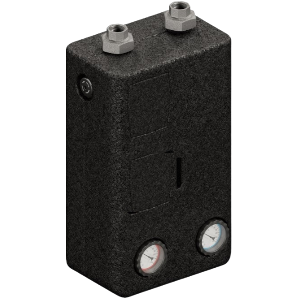 Wnętrze grupy pompowej Elterm