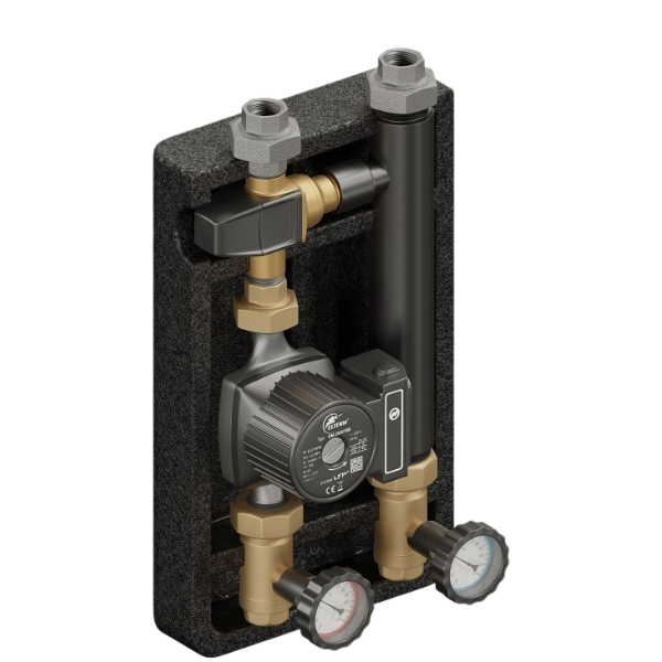 Grupa pompowa termostatyczna PRO DN25 z zaworem VTA 372 ESBE i pompą obiegową 25/7 230 V LFP Elterm 629550