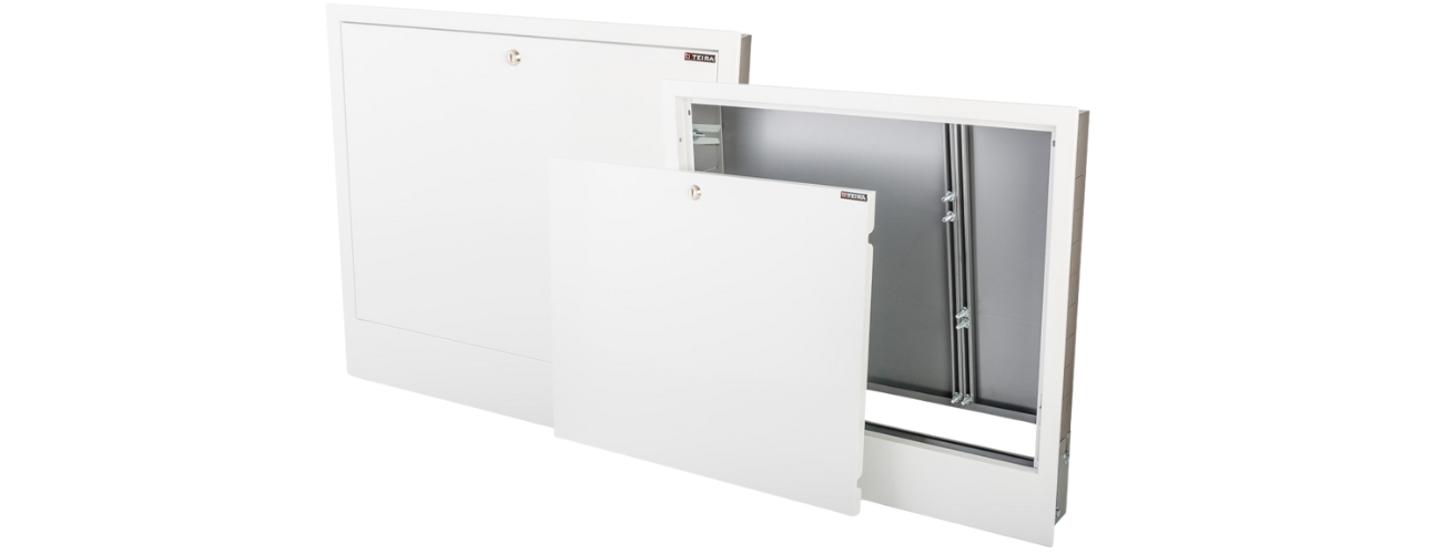 TEIRA ORP‑1 – szafka do rozdzielacza podtynkowa na 4 obwody, stal ocynkowana