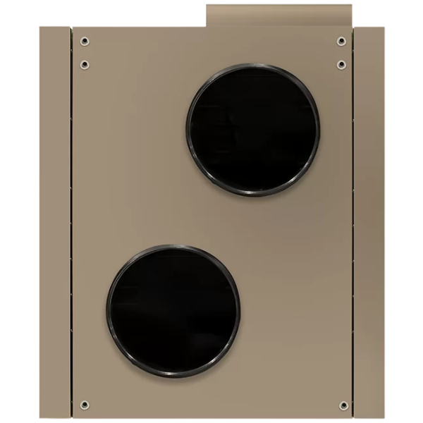 Wnętrze rekuperatora AirPack Home 650h Energy+ – wymiennik przeciwprądowy i wentylatory EC