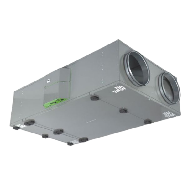 Rekuperator AirPack 1850f Energy+ - obudowa flat, montaż w pomieszczeniu technicznym