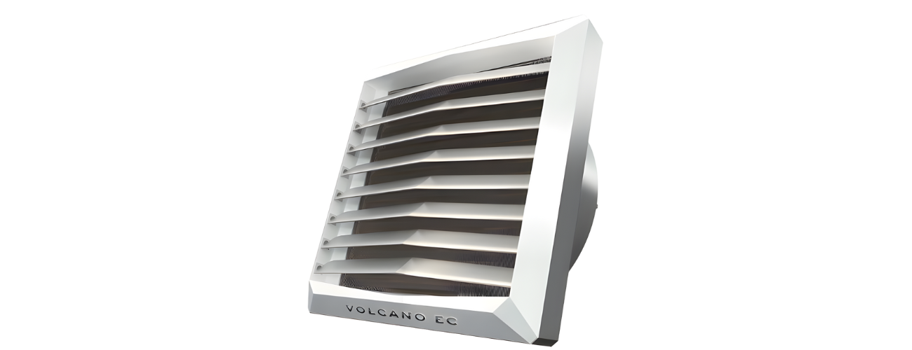 Nagrzewnica wodna Volcano VR3 EC 75 kW VTS 1‑4‑0101‑0444 — trzyrzędowy wymiennik, 5700 m3/h, silnik EC