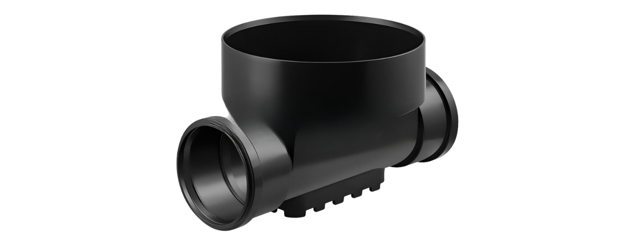 Kineta przelotowa do rury wznoszącej karbowanej 315 × 160 mm Magnaplast 33116 – podstawa studzienki niewłazowej