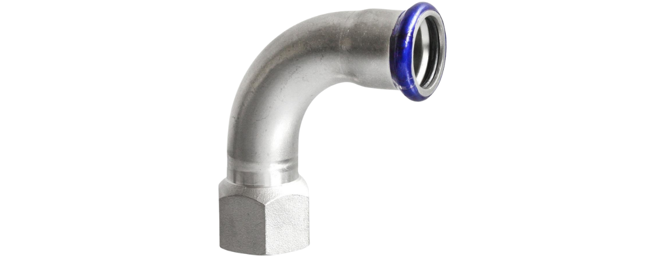 Kolano zaprasowywane GW 15 x 1/2 90 st. VESBO INOX STEEL