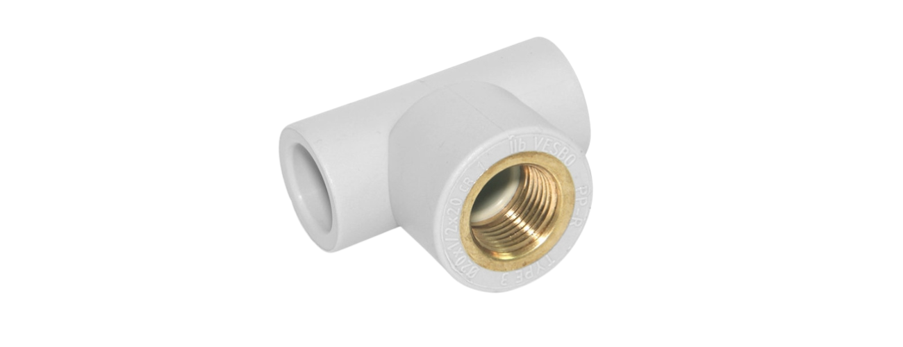 Trójnik zgrzewany PP-R GW 16 × 1/2 VESBO PP 601-16/12/16 – widok produktu