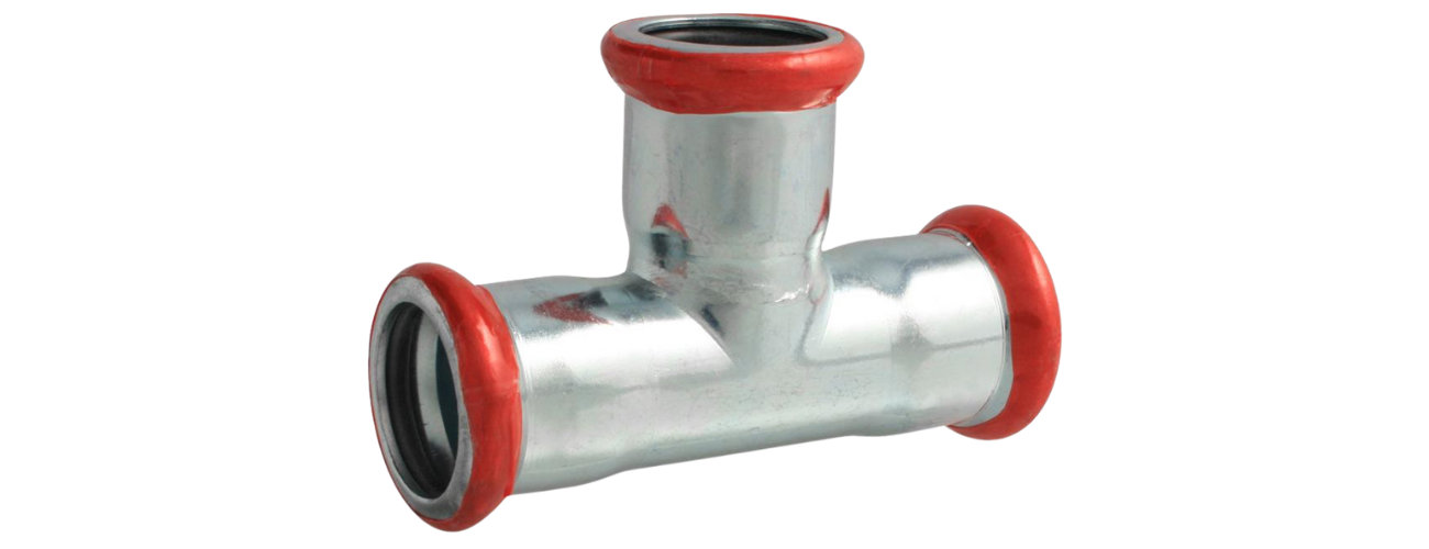 Trójnik równoprzelotowy zaprasowywany 15 mm VESBO