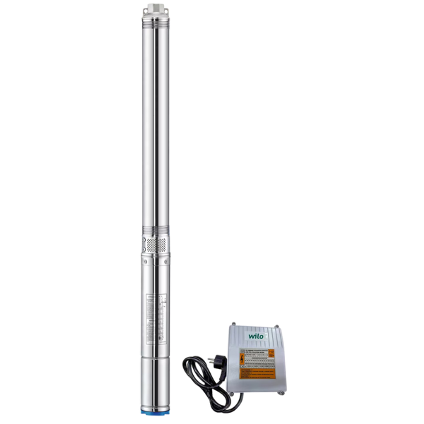 Kompakt 3" (76 mm) – montaż w wąskiej rurze osłonowej, zasilanie 230 V