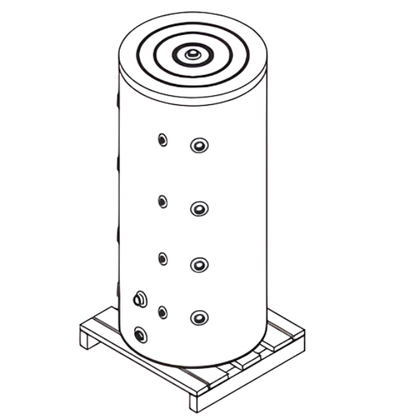 Aquatec BVE‑200 – izolacja PU 42 kg/m³ z pokrowcem PE, media: woda kotłowa zdemineralizowana lub glikol