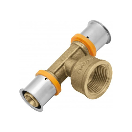 Trójnik mosiężny GW 20 x 1/2" z pierścieniem zaprasowywanym KAN-therm ultraPRESS 1009258001
