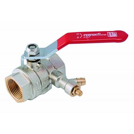 Zawór kulowy PHA-008 z zaworem spustowym 1" PN30 z dławikiem Perfexim 00-008-0250-002