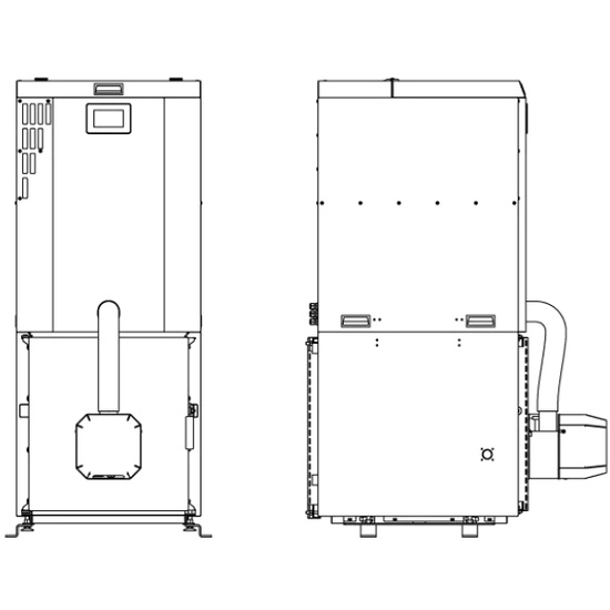 Kompaktowy kocioł na pellet COMFORT-PELL 25 kW PEREKO W-K-0066