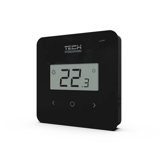 Regulator pokojowy bezprzewodowy dwustanowy T-2.2 czarny Tech WG.11.0583