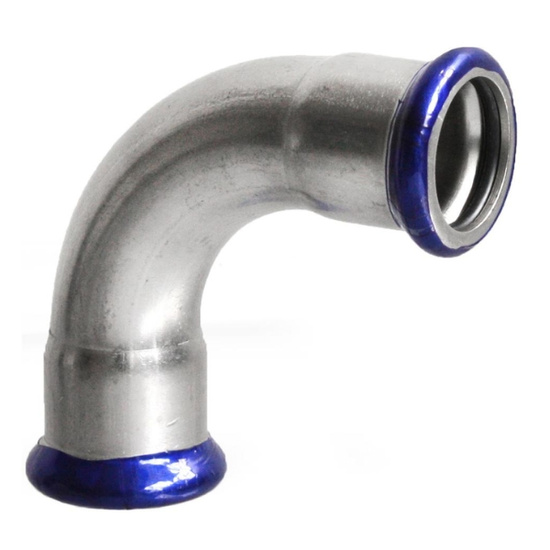 Kolano dwukielichowe zaprasowywane 42 mm 90 st. VESBO INOX STEEL IZ2K90-42