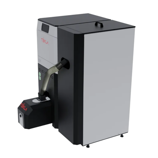 Kocioł jednopaleniskowy z automatycznym palnikiem na pellet DRACO BIO COMPACT FII GP 12 kW Tekla KB-100497
