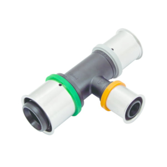 Trójnik redukcyjny PPSU 25 x 20 x 25 mm z pierścieniem zaprasowanym KAN-therm ultraPRESS 1009260000