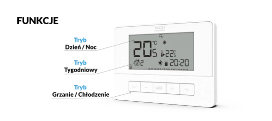 Regulator pokojowy przewodowy dwustanowy T-4.1 Tech WG.11.0630