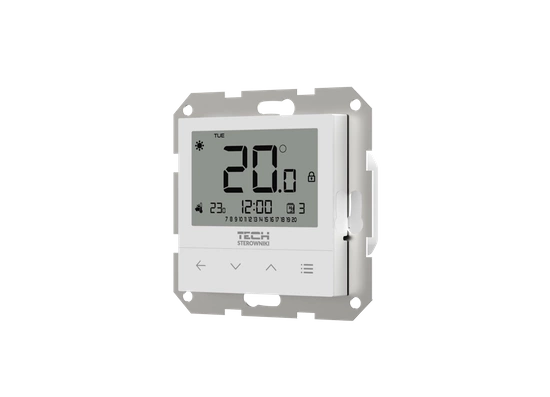 Regulator pokojowy przewodowy dwustanowy do systemów ramkowych F-4z v1 biały Tech WG.11.0577