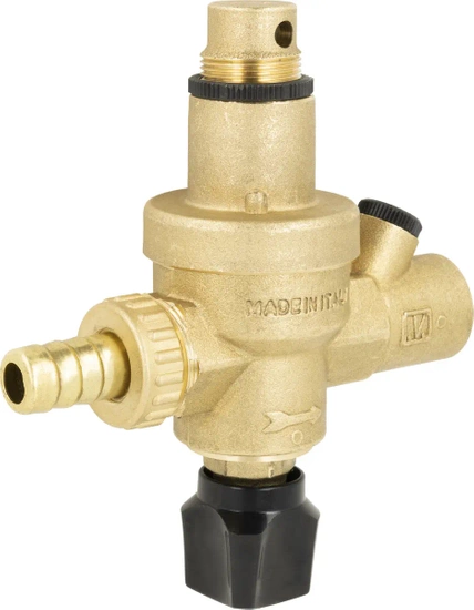 Zawór do automatycznego napełniania instalacji FA, 0,5÷3,0 bar, GW G1/2", przyłącze do manometru AFRISO 42405