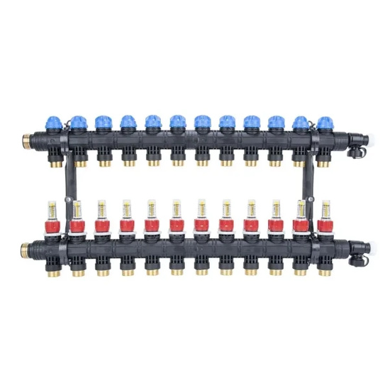 Rozdzielacz ProCalida EF1 K 12 obiegów grzewczych, G1, 0,2 - 1,6 l/min AFRISO 81272