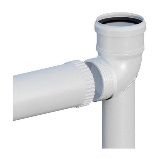 Kolano kominowe skręcane 60 mm 87 st. na podstawie z przedłużeniem 0,5 m Ricom 10060PBS2