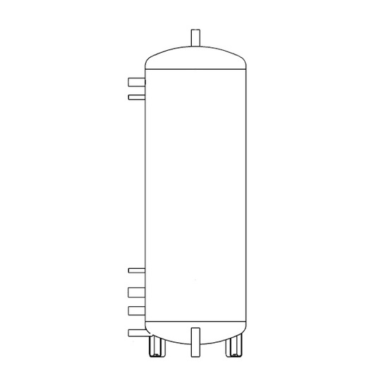 Zbiornik akumulacyjny typ DZ 1000 L z izolacją 100 mm Atmos P0144