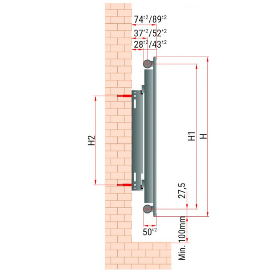 Grzejnik stalowy panelowy VP 11 600 x 1200 mm Diamond VP-11-600X1200