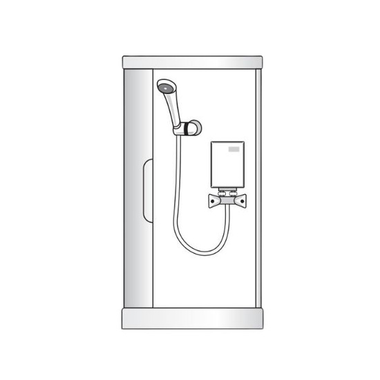 Ogrzewacz przepływowy elektryczny 4,5 kW Perfect natryskowy z zestawem 230 V Wijas PERFECT 450P