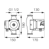 Pompa cyrkulacyjna 32-80-180 Ferro 0401W