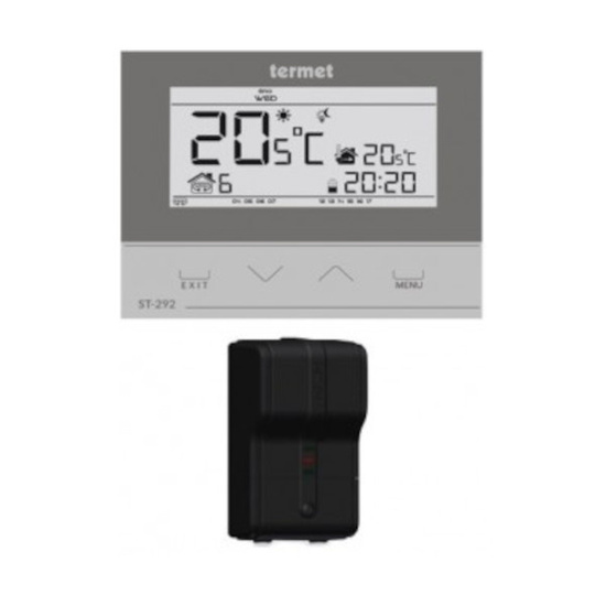 Pakiet Termet kocioł gazowy kondensacyjny jednofunkcyjny EcoCondens Gold Plus II 25 kW + zasobnik SG Plus 140 L + regulator bezprzewodowy ST-292 V2 + czujnik temperatury zewnętrznej WKP58T1V2140E/PLAT