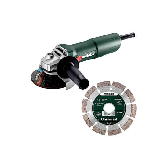 Szlifierka kątowa 125mm Metabo W 750-125 + tarcza diamentowa 603605920