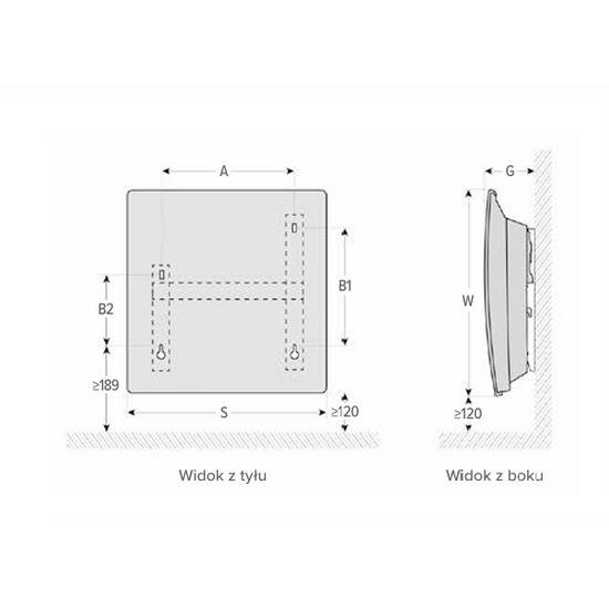 Grzejnik elektryczny promiennik ciepła SOLIUS Wi-Fi 1500 W Atlantic 002093
