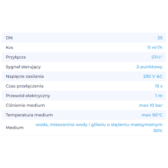 Zawór strefowy AZV 844 3-drogowy DN 25 G 1 1/4" Kvs 11 m3/h Afriso 1684410
