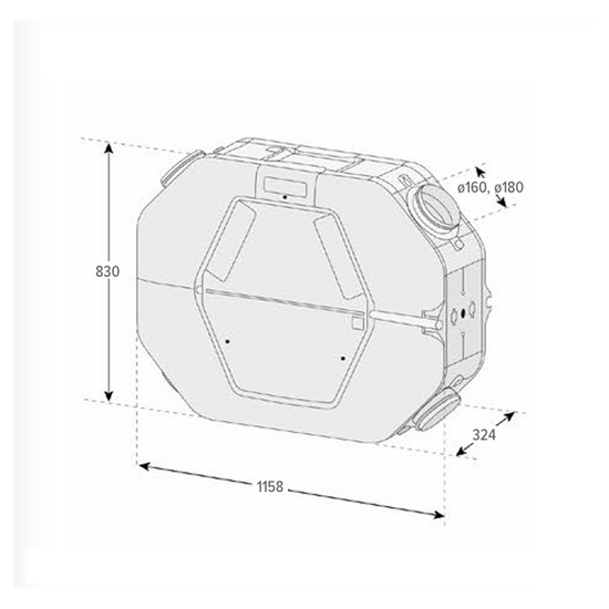 Rekuperator z odzyskiem ciepła HRC-360 OptiAir Atlantic 646189