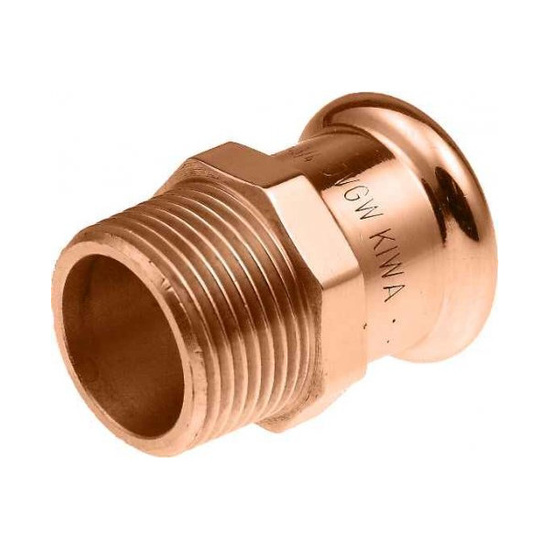 Złączka miedziana Copper Woda GZ 1/2" 15 mm KAN-therm Press 2265045003