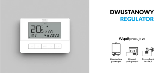 Regulator pokojowy przewodowy dwustanowy T-4.1 Tech WG.11.0630