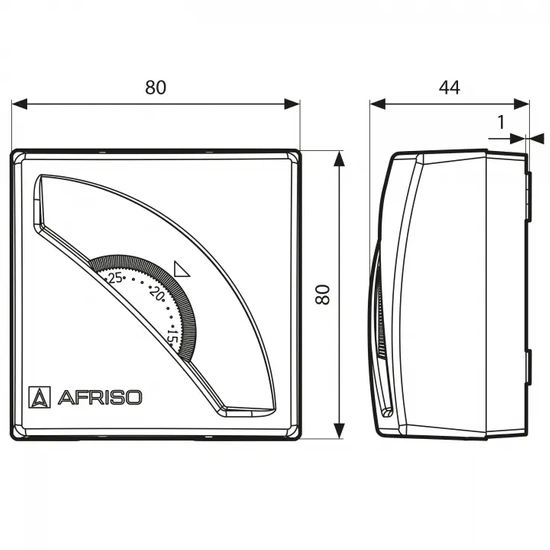 Termostat pokojowy TA3 10÷30°C 230 V bez diody ostrzegawczej Afriso 4261600
