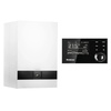 Kocioł gazowy kondensacyjny dwufunkcyjny Logamax plus GB172i-24T50RH 22 kW z wbudowanym zasobnikiem 48 L + regulator pogodowy Logamatic RC310 czarny Buderus 8734150780