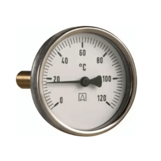 Termometr bimetaliczny BiTh 63, fi63 mm, 0÷120°C, L 40 mm, G1/2" AFRISO