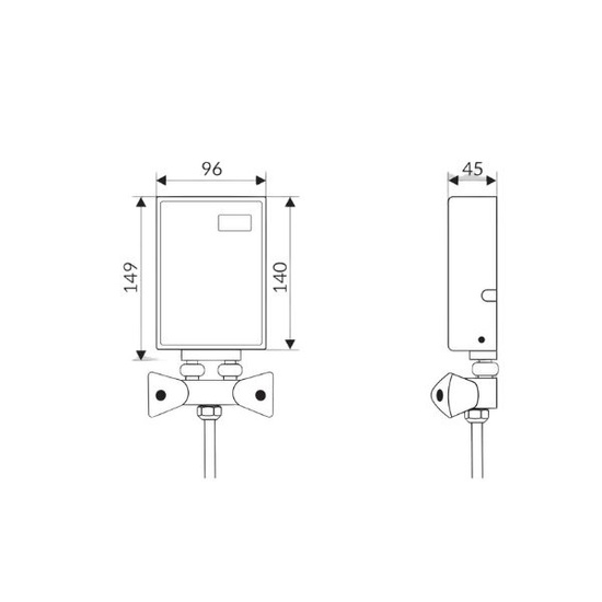 Ogrzewacz przepływowy elektryczny 4,5 kW Perfect natryskowy z zestawem 230 V Wijas PERFECT 450P
