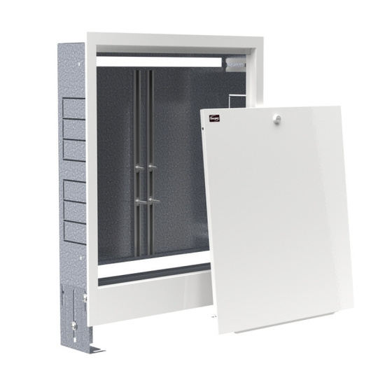 Szafka podtynkowa do rozdzielaczy SGP-2 do 8 sekcji 565 x 575-665 x 110-175 mm Gorgiel 1041112130