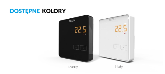 Regulator pokojowy bezprzewodowy Tech R-8z biały Tech WG.11.0303