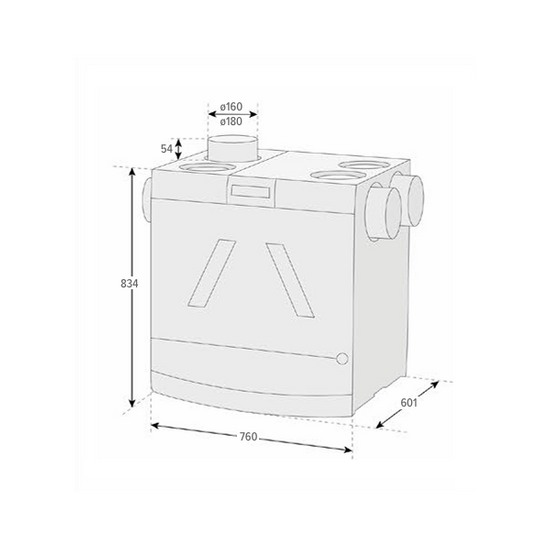 Rekuperator z odzyskiem ciepła HRC-450 Max Comfort Atlantic 645888