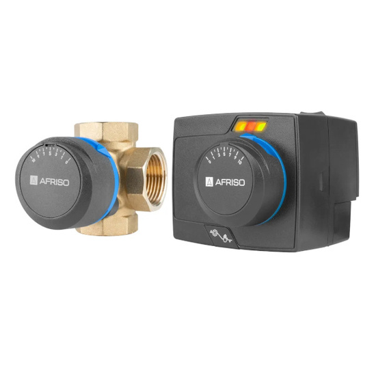 Zestaw zawór mieszający 4-drogowy Afriso ARV 484 ProClick DN25 GW1" + siłownik elektryczny ARM 343 Proclick 1348454