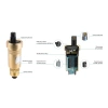 Odpowietrznik automatyczny pionowy PrimoVent G3/8" z Aquastop i zaworem stopowym R1/2" Afriso 7773510