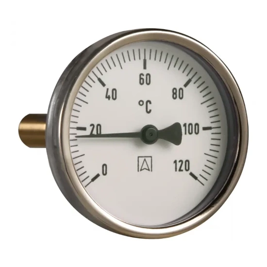 Termometr bimetaliczny BiTh 100 fi100 mm -20÷60°C L 40 mm G1/2" ax kl. 2 Afriso 63959