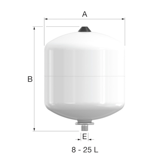 Naczynie wzbiorcze do c.w.u. FLOFIX R 8/4 10 bar Flamco 25290